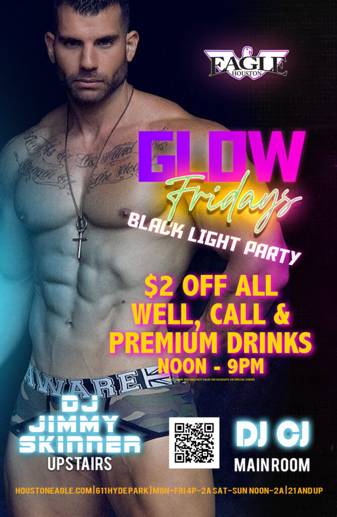 Houston Weekly Gay Glow Black Light Parties Late Night Cruisin